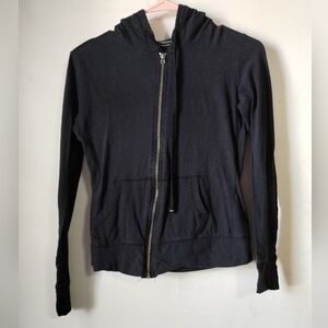 Aeropostale Charcoal Zip-Up Hoodie